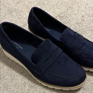 St. John's Bay Navy suede loafers Loafers with memory foam insole